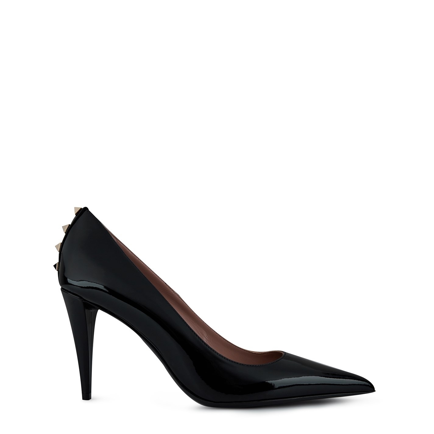 PATENT ROCKSTUD LEATHER PUMP - 1