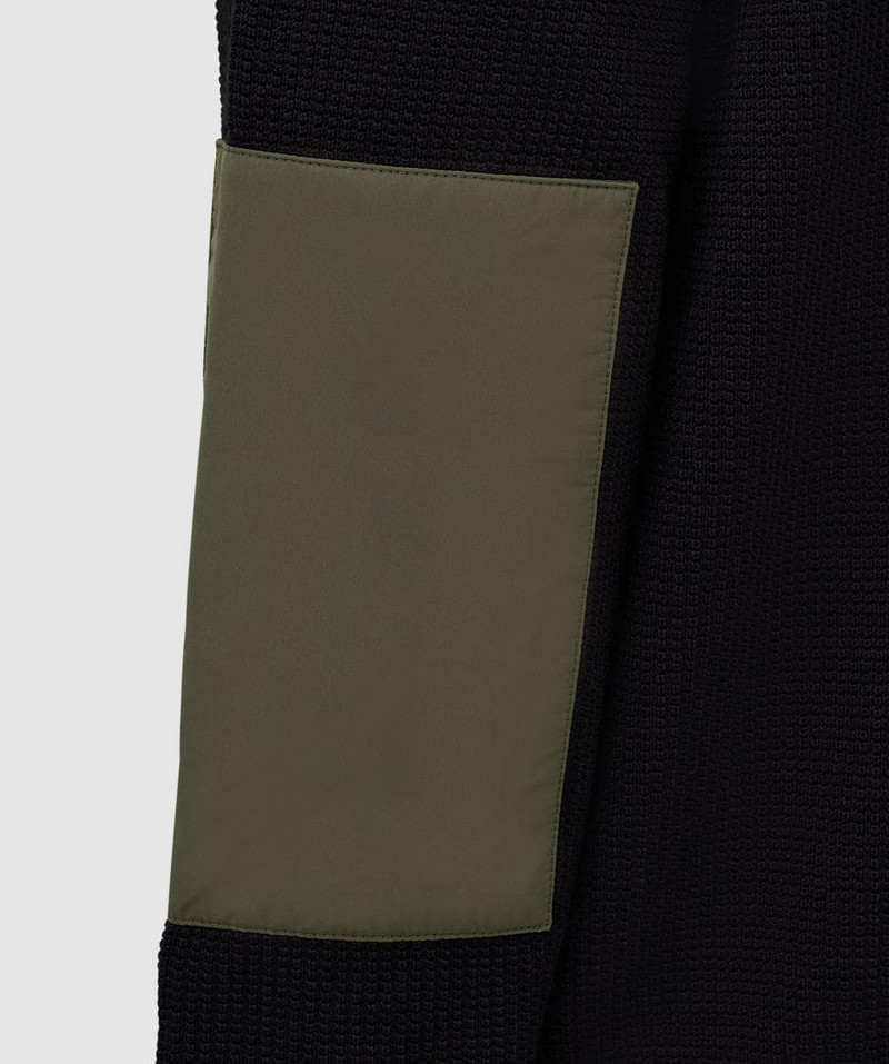 Contrast full zip knitted jacket 6