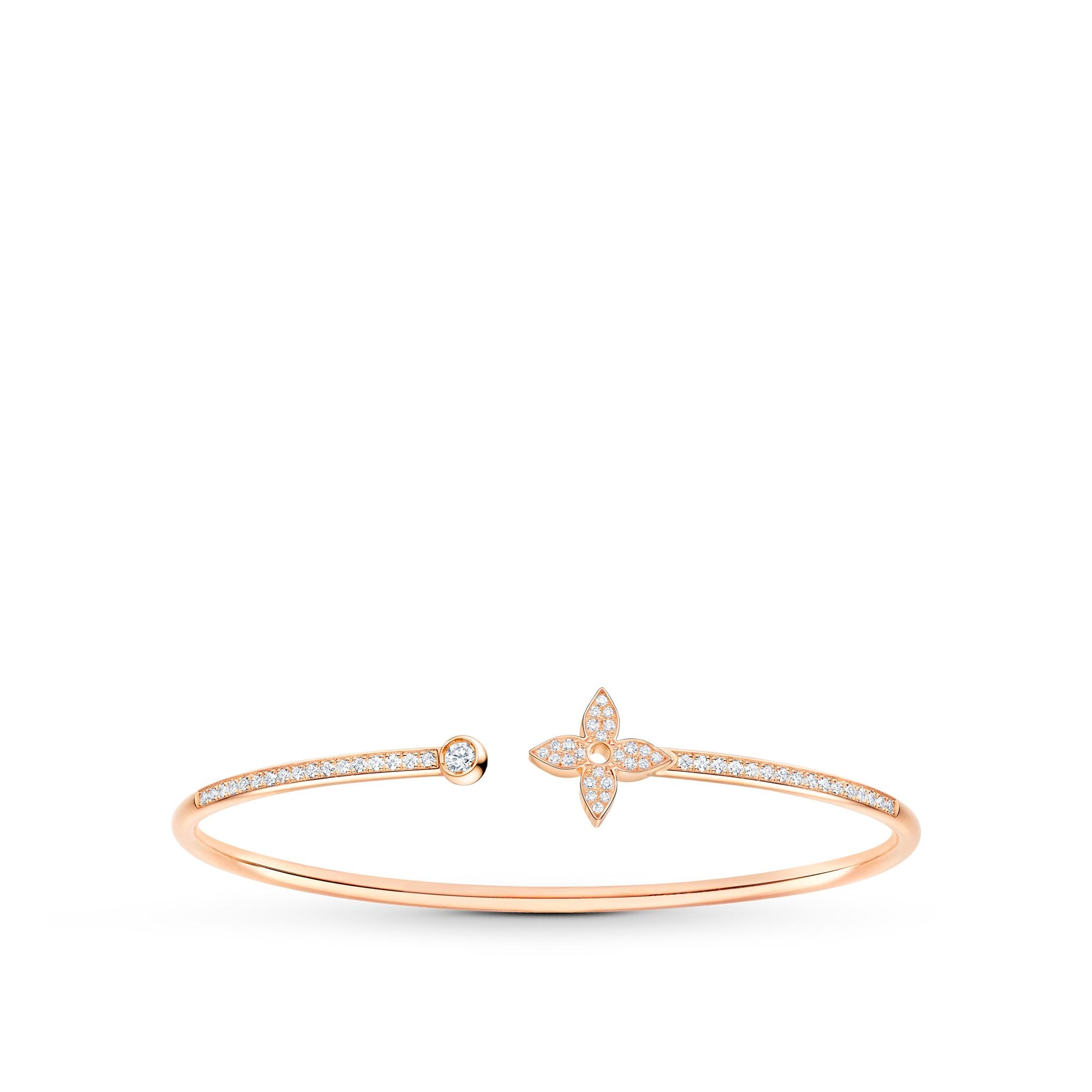 Idylle Blossom Twist Bracelet, Pink Gold And Diamonds - 1