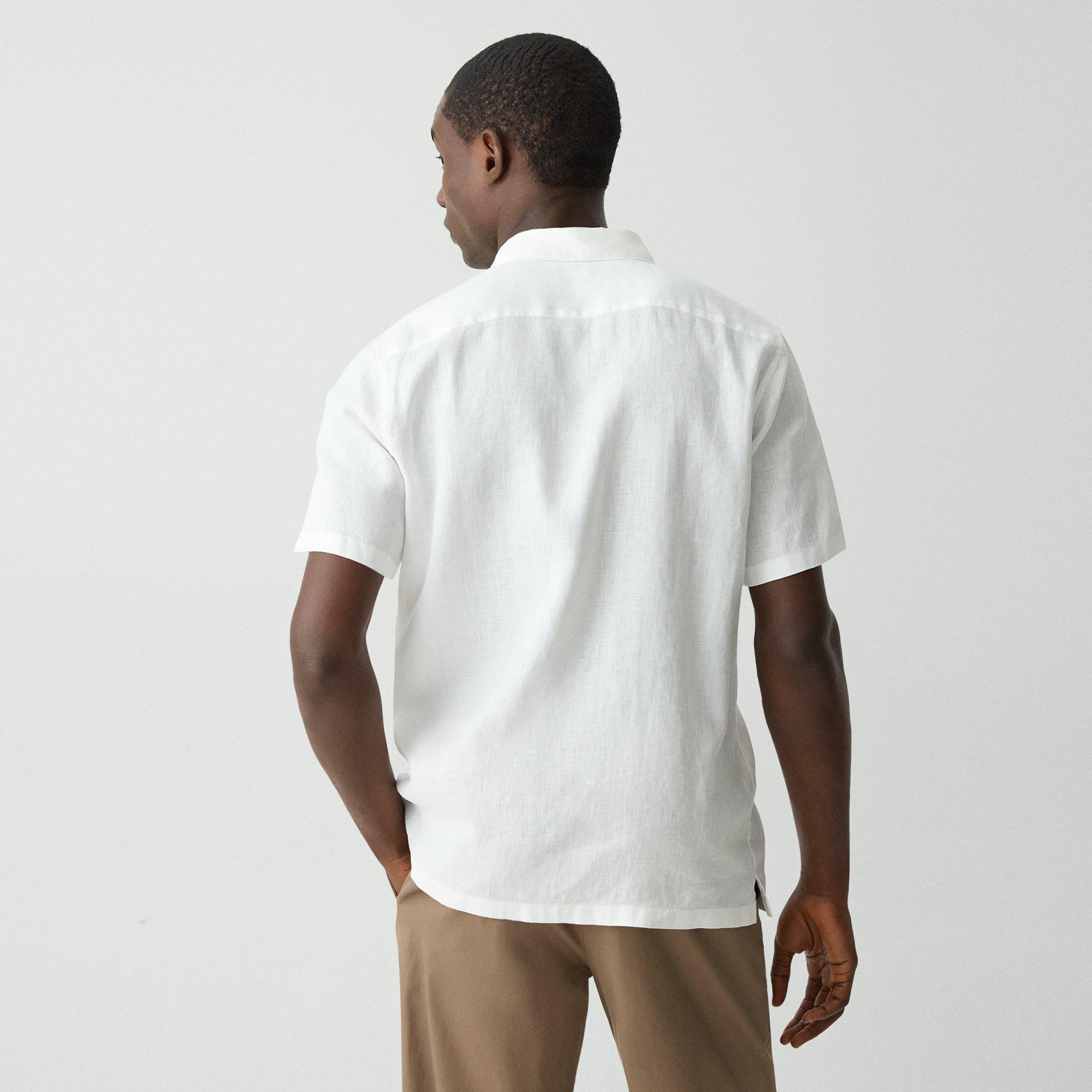 Irving Short-Sleeve Shirt in Relaxed Linen - 4