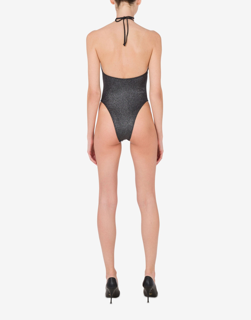 Moschino GLITTER METAL HEART ONE-PIECE SWIMSUIT outlook