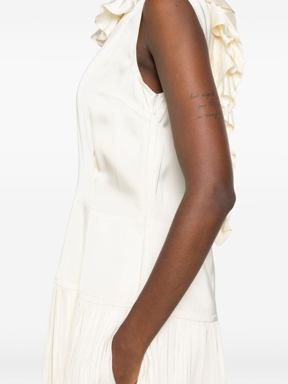 pleated ruffled dress - 5