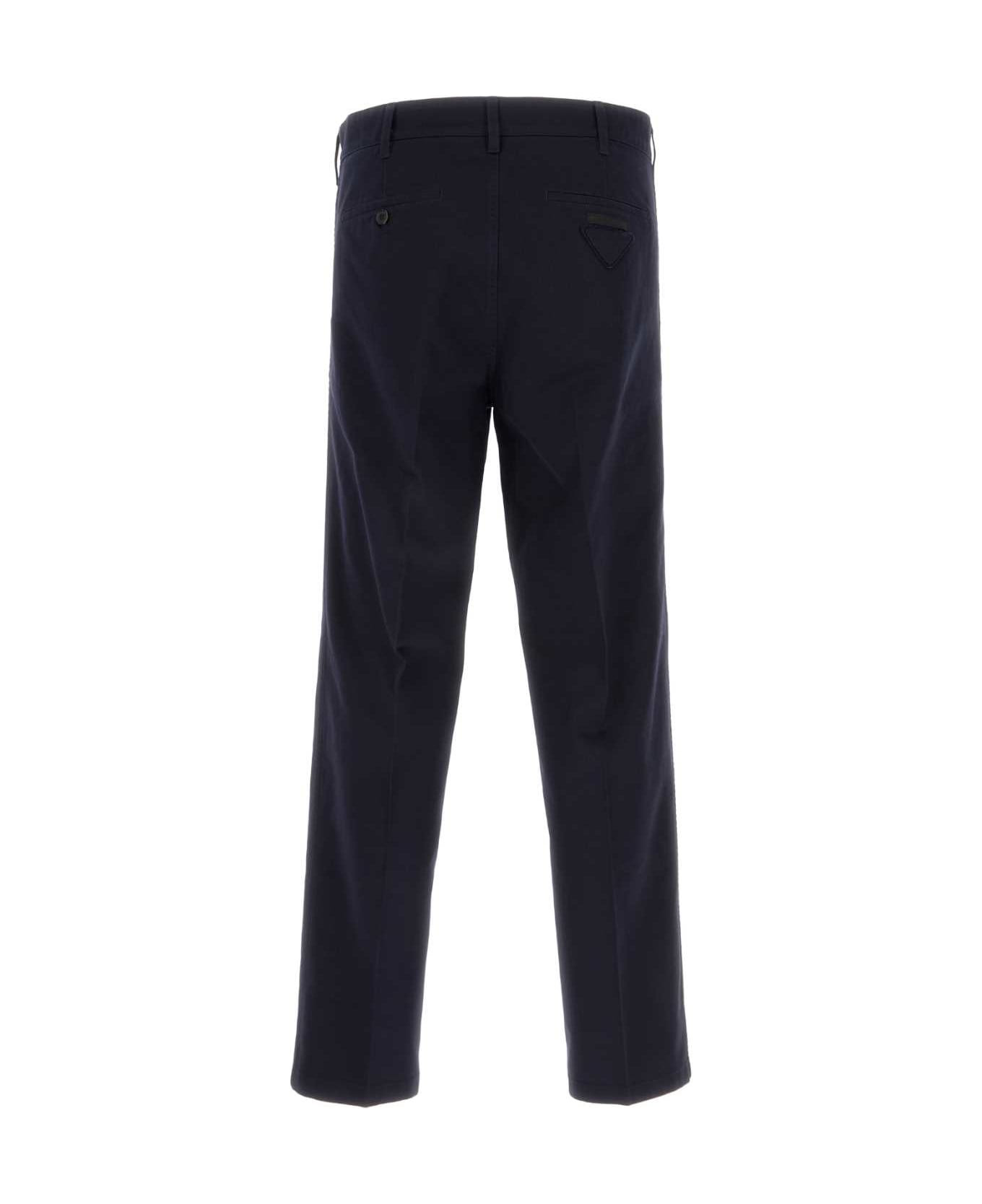 Dark Blue Cotton Chino Pant - 2