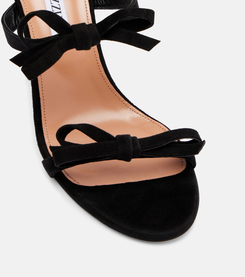 Soave 85 bow-detail suede mules 5