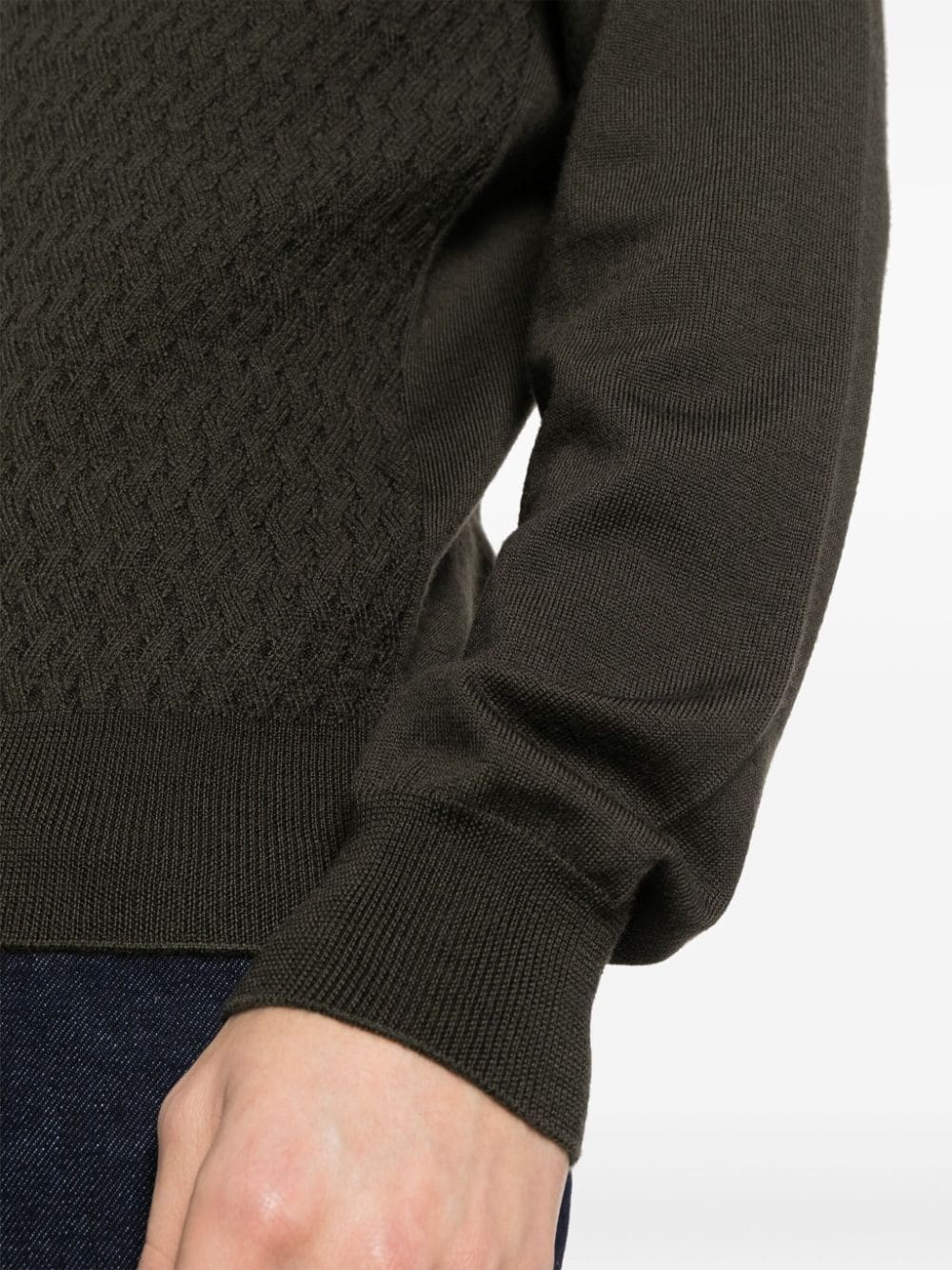 virgin wool polo shirt - 5