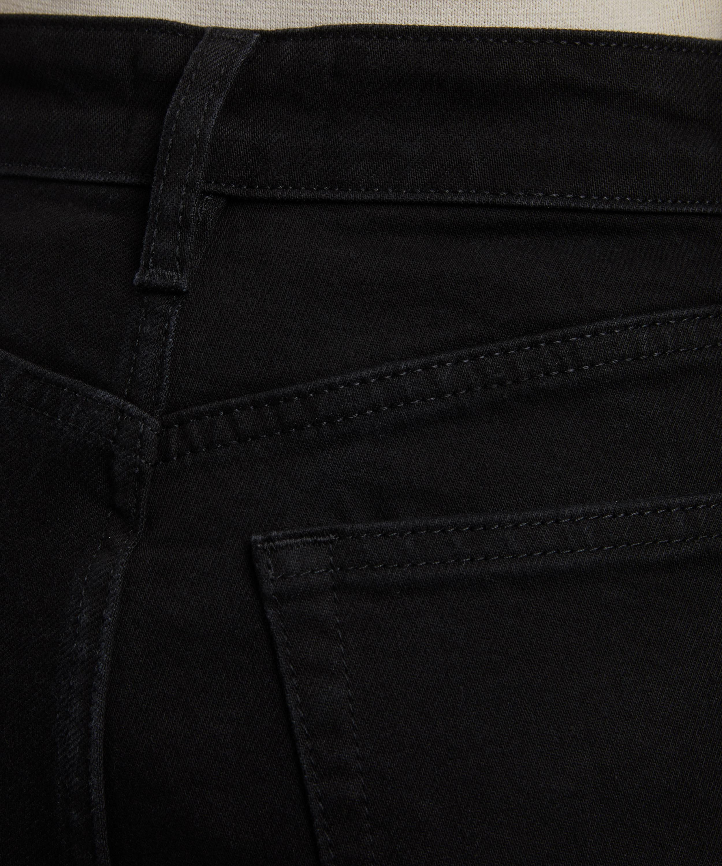 Arrow High-Rise Bootcut Jeans in Black - 5