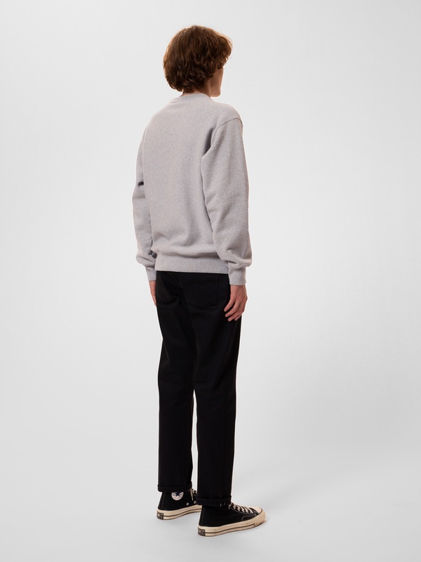 Hasse Sweater Crew Neck Greymelange - 4