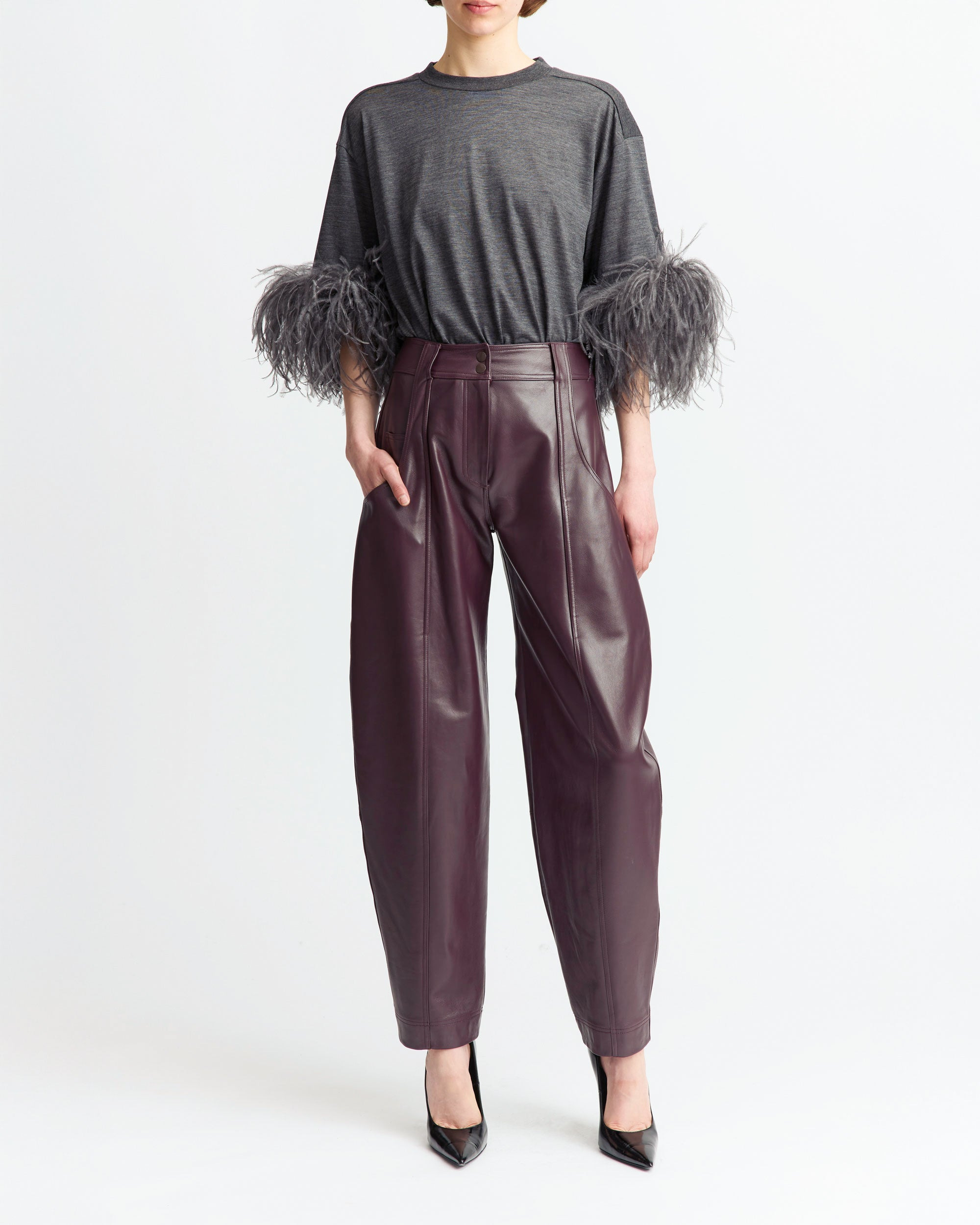 ALCEA TROUSER IN LEATHER - 2
