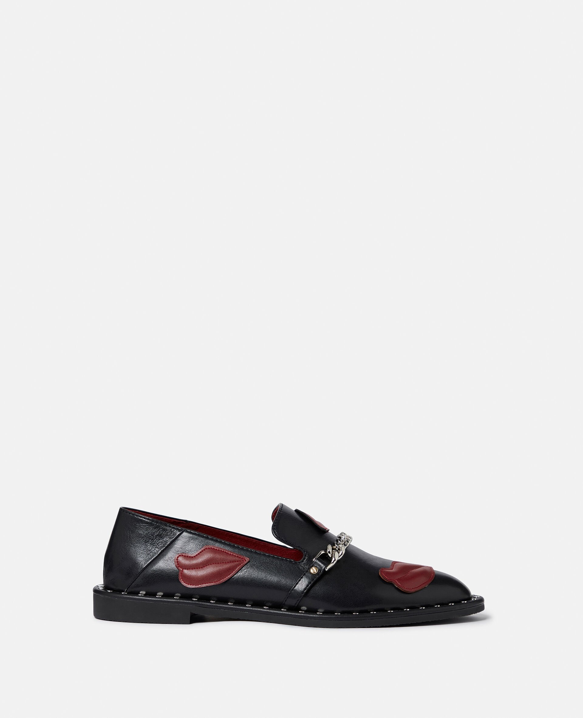Falabella Lip Appliqué Loafers - 1