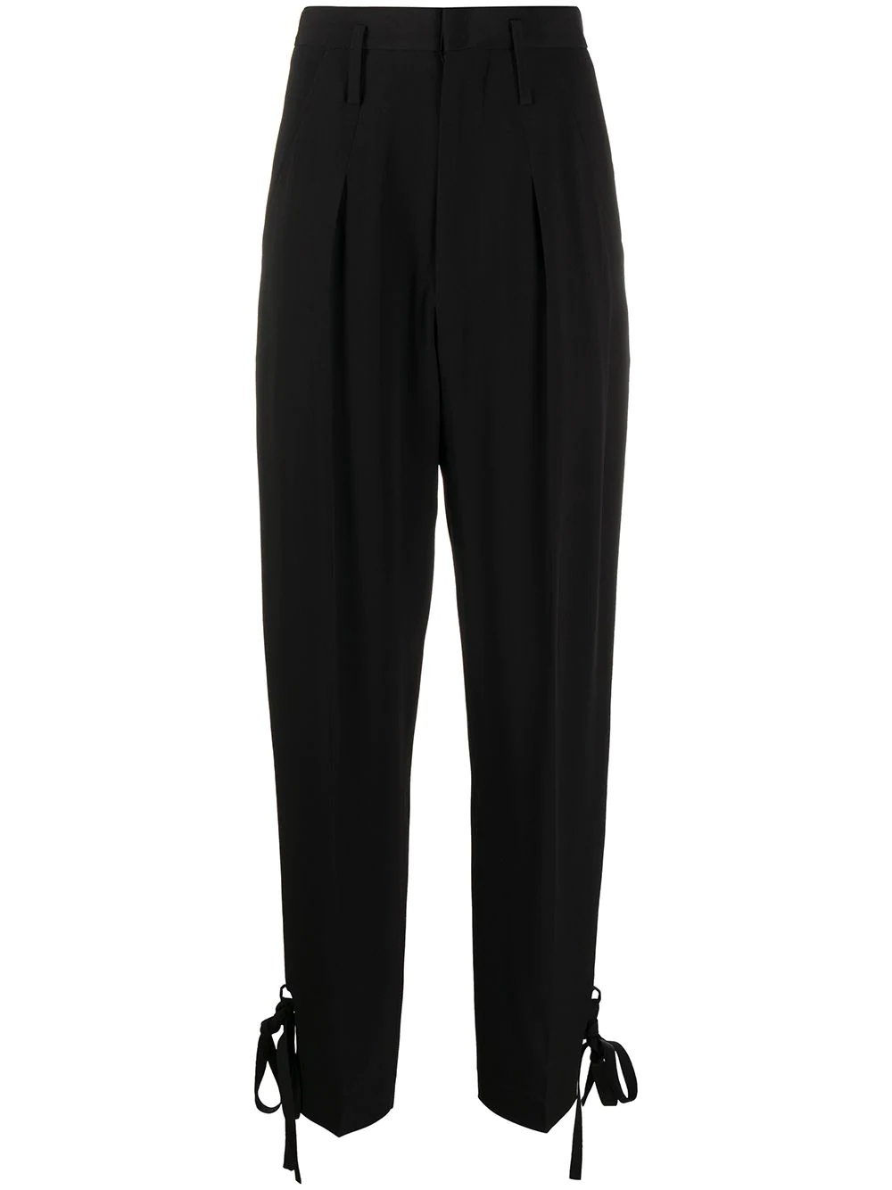 tie-ankle tailored trousers - 1