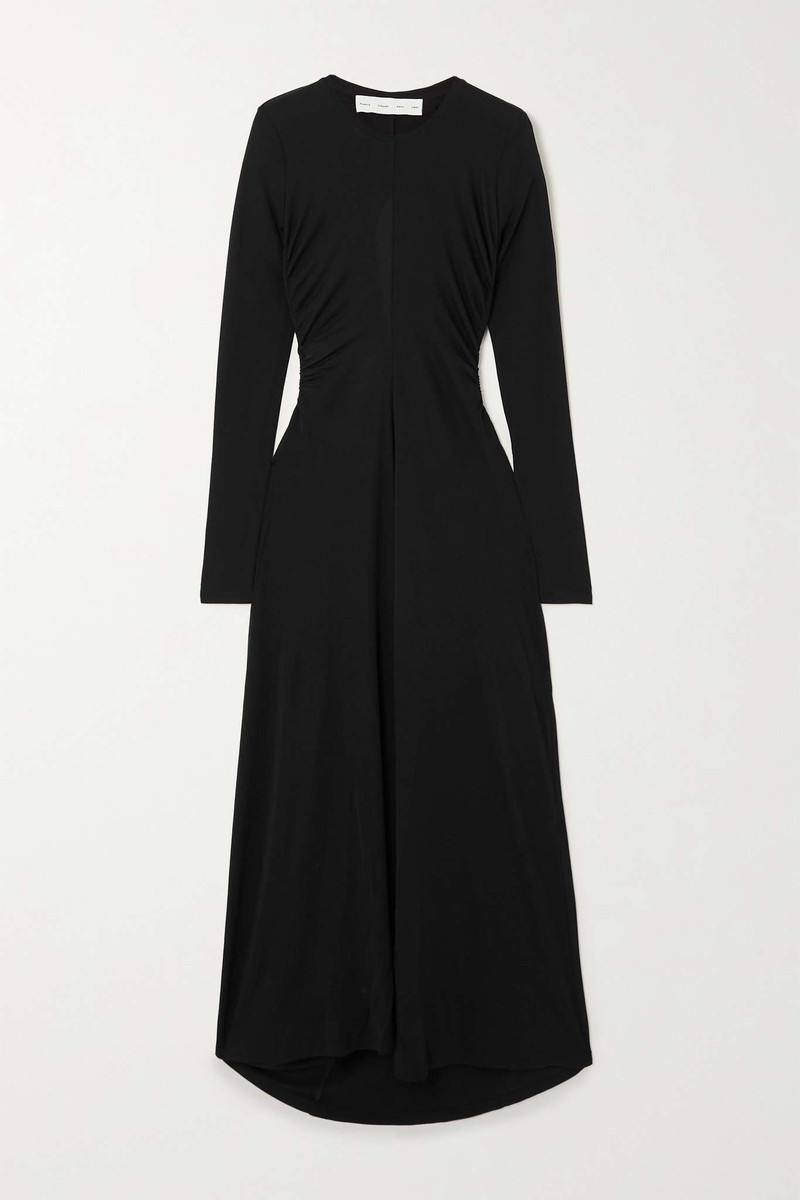 Open-back jersey maxi dress 1
