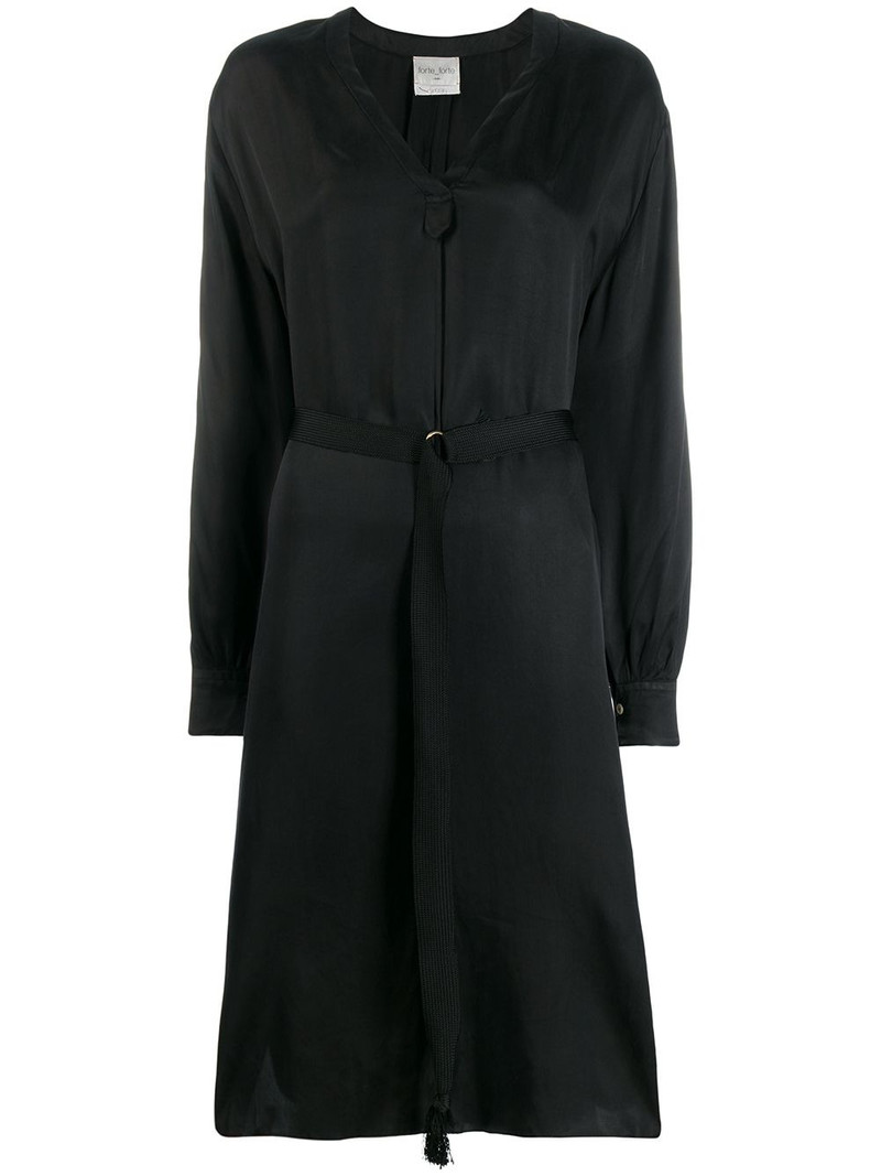 belted shirt midi dress 1