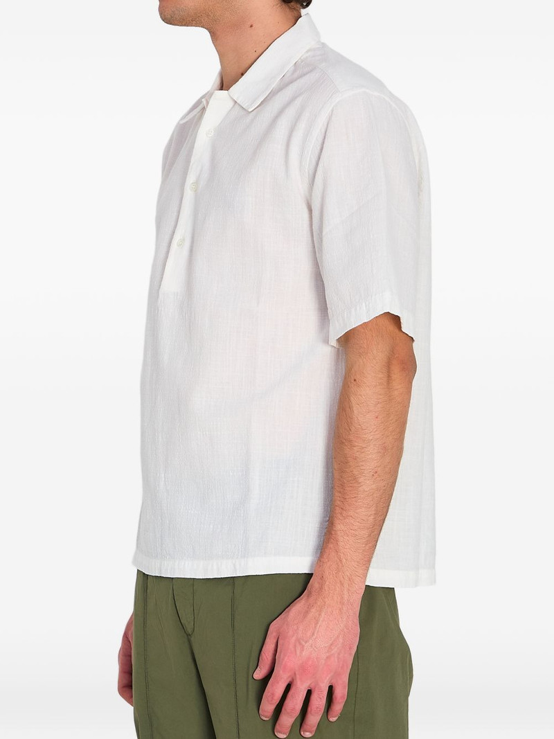 BARENA Mola Lanchin crinkled short-sleeved shirt outlook