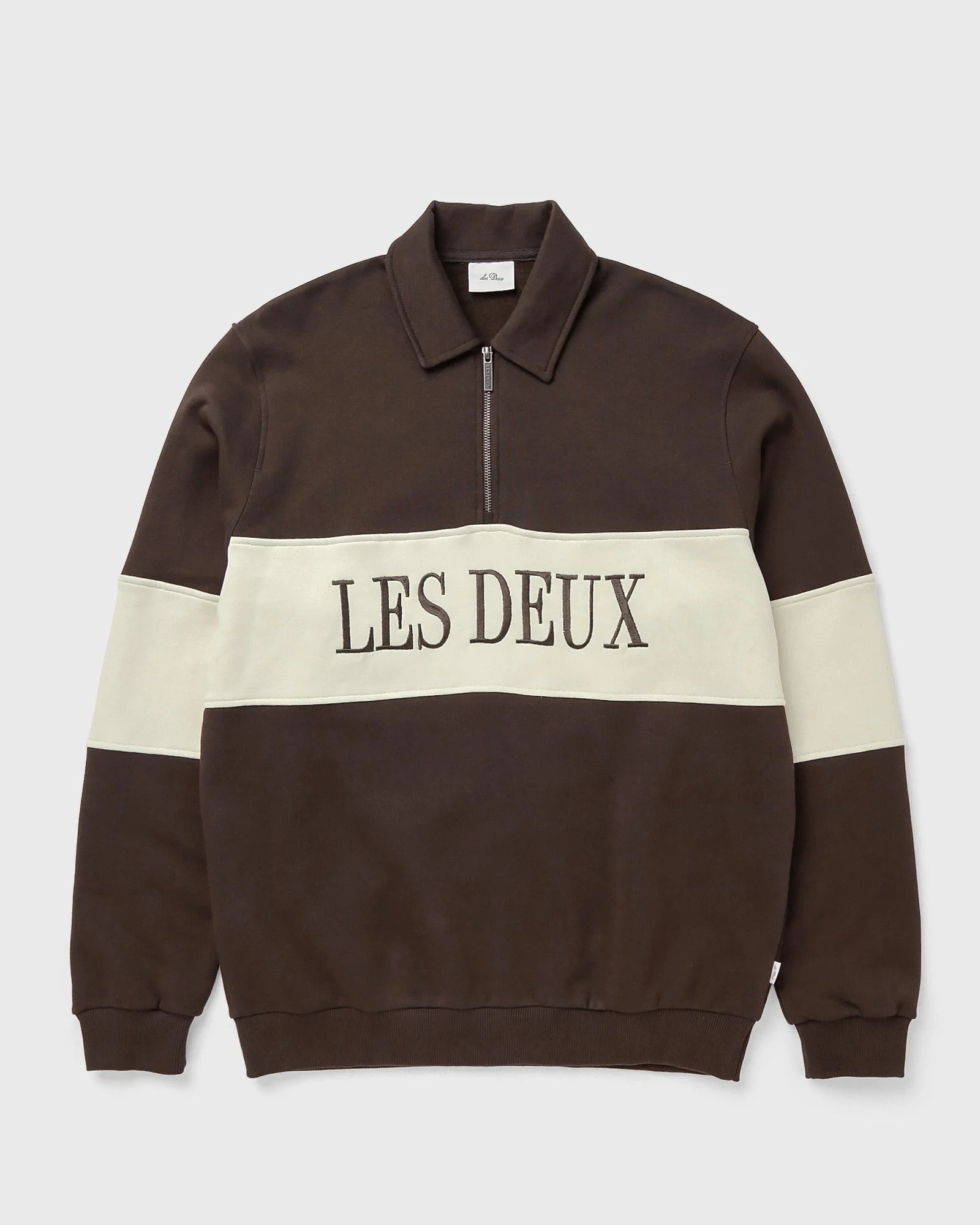Zipper Rugby Sweatshirt - 1