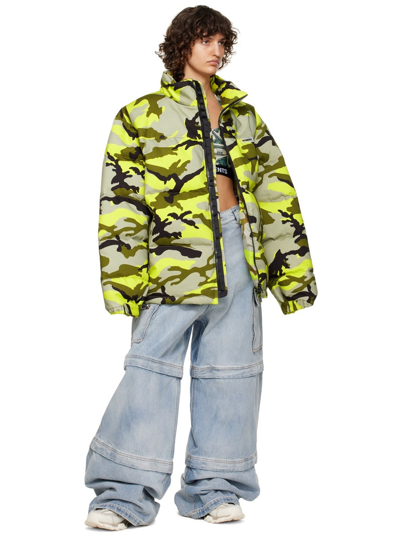 VETEMENTS camouflage 인쇄 패딩 재킷 outlook