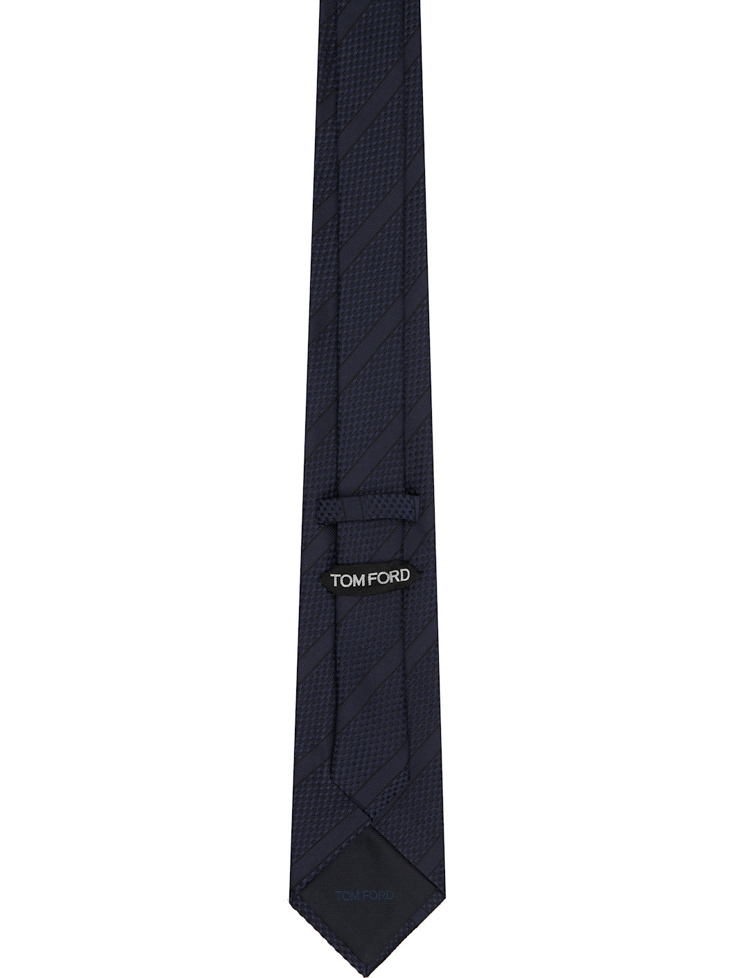 Navy Regimental Silk Tie - 2