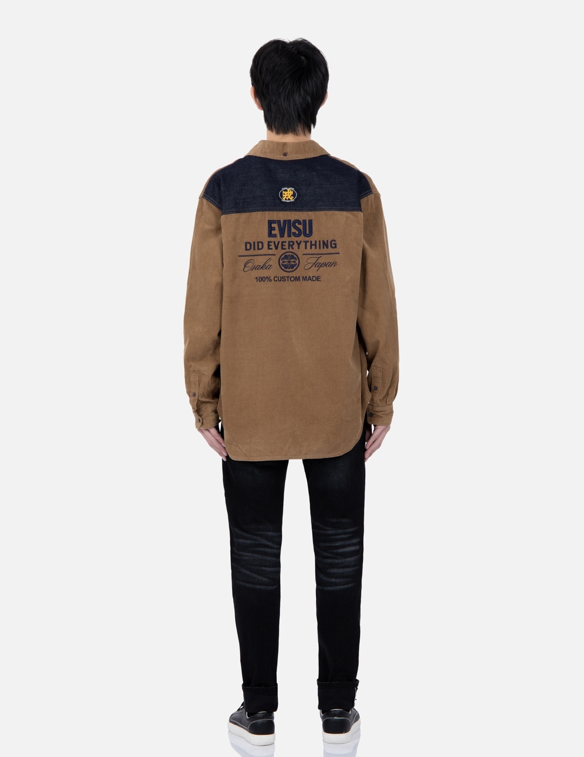 SEAGULL AND LOGO PRINT SLIM-FIT JEANS - 5