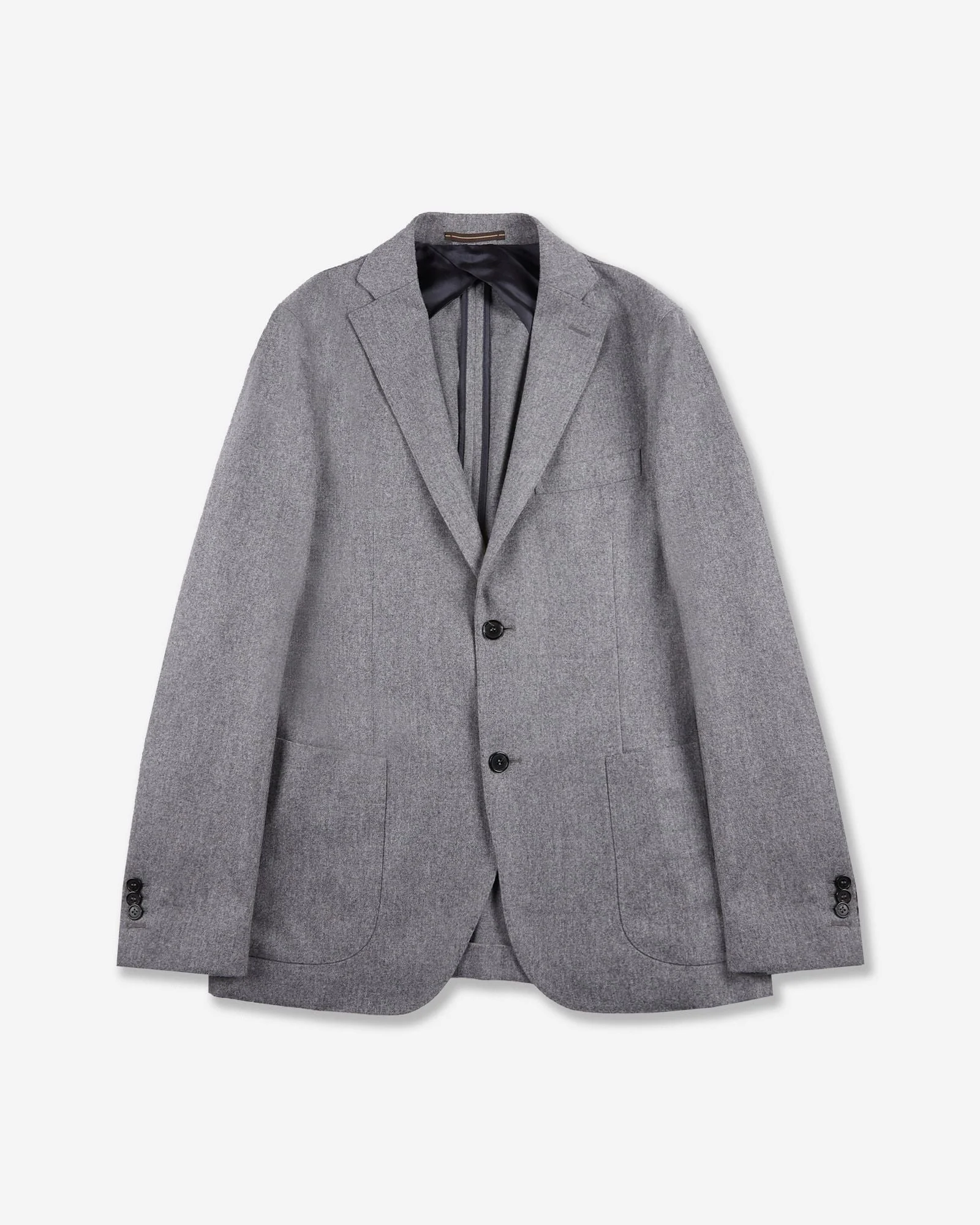 Slim fit wool and cashmere flannel jacket - 1