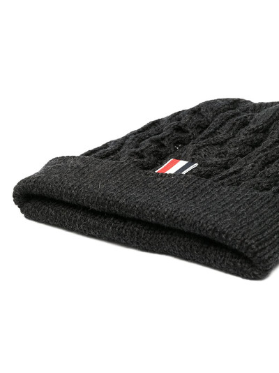 Thom Browne Aran cable-knit merino beanie outlook