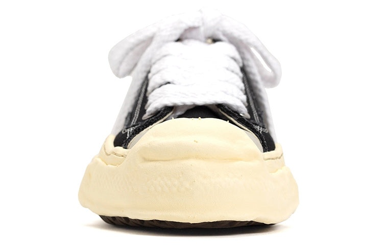 Maison MIHARA YASUHIRO HANK VL OG Sole Canvas Low-top Sneaker 'Black' A09FW734-BLK - 3
