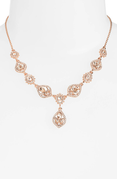 Marchesa Crystal Y-Necklace in Rgld/Silk outlook