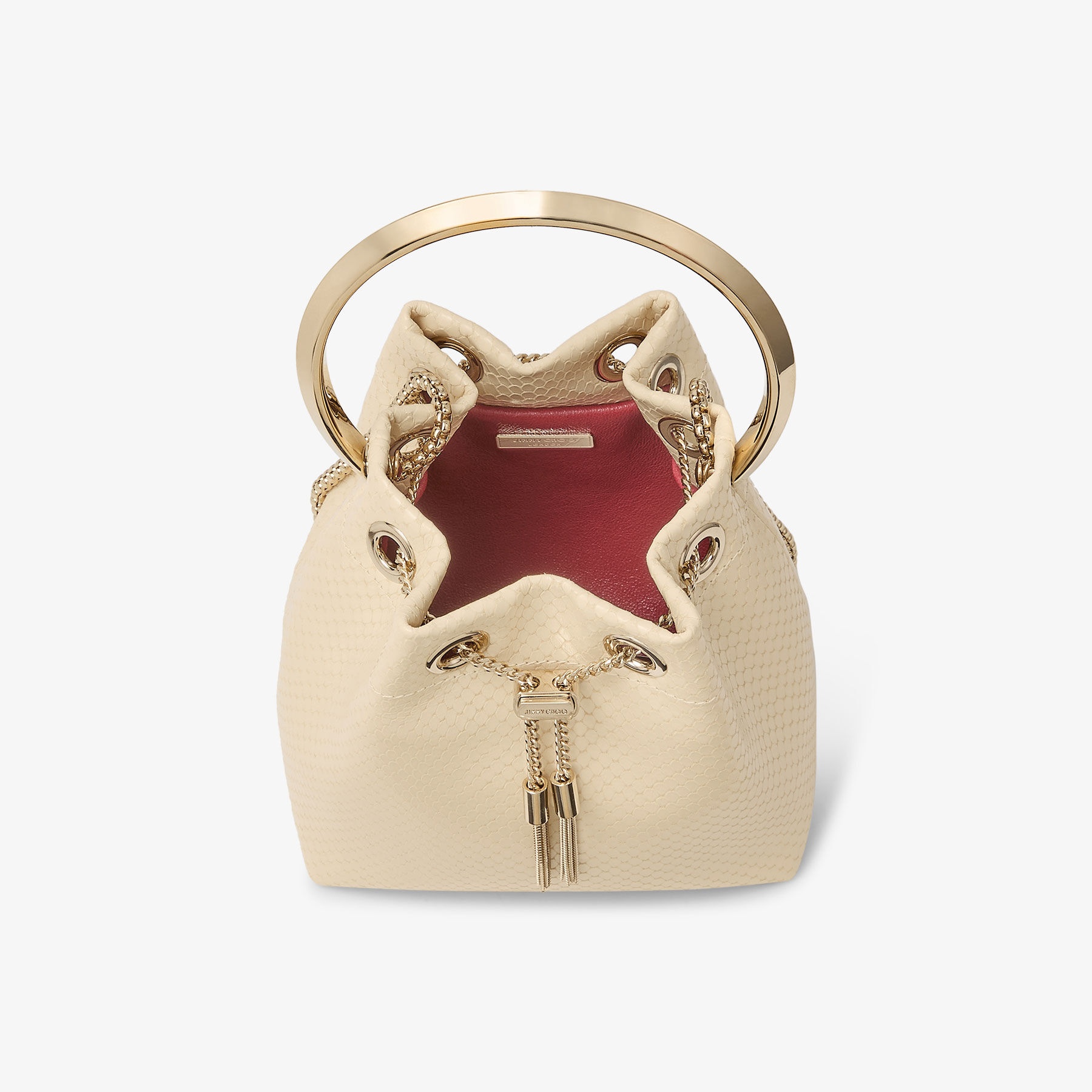 Bon Bon
Yellow Buttermilk Elaphe Print Leather Bag - 5