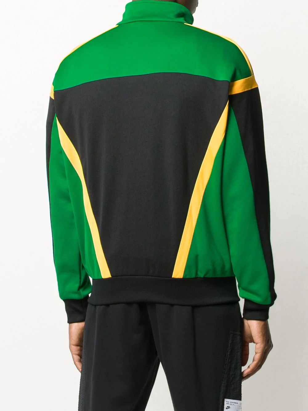 panelled logo track jacket - 4