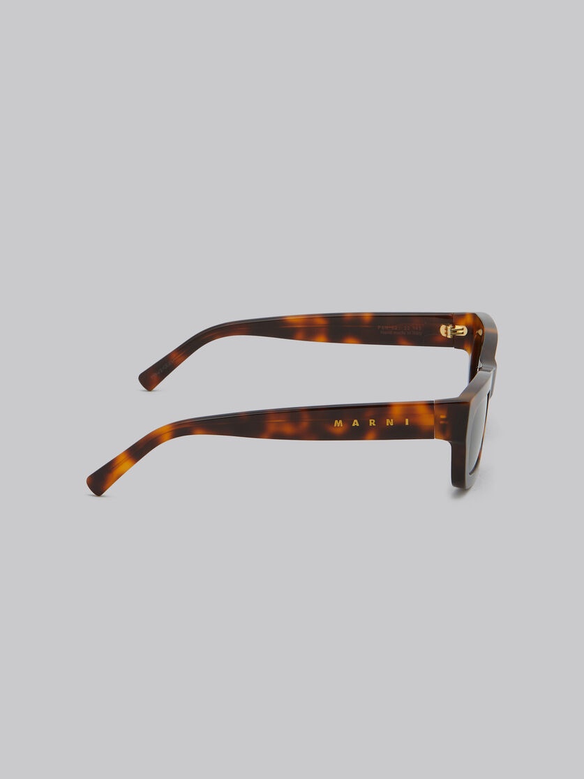 KAWASAN FALLS HAVANA ACETATE RECTANGULAR SUNGLASSES - 4