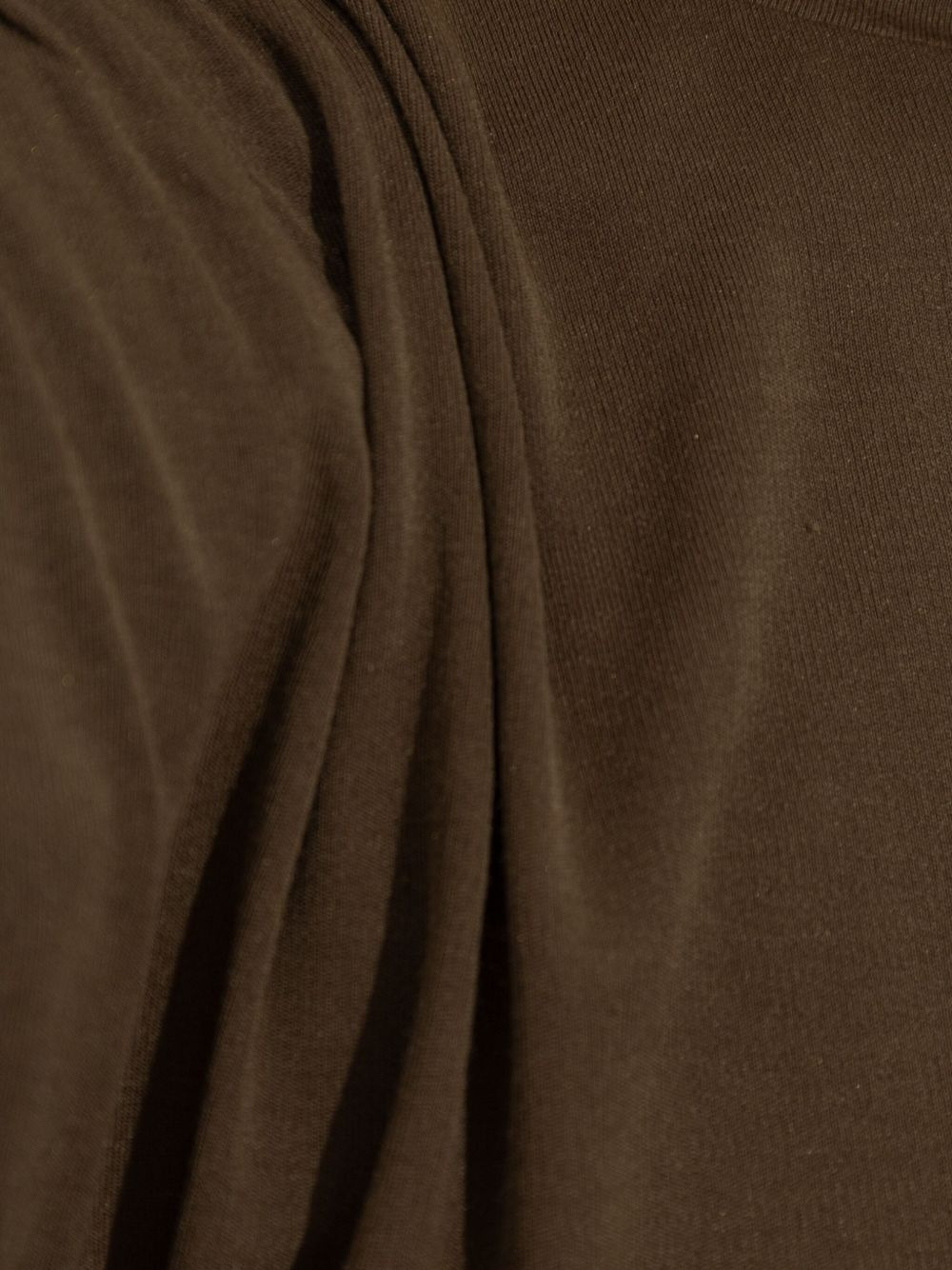 gathered-shoulder T-shirt - 5