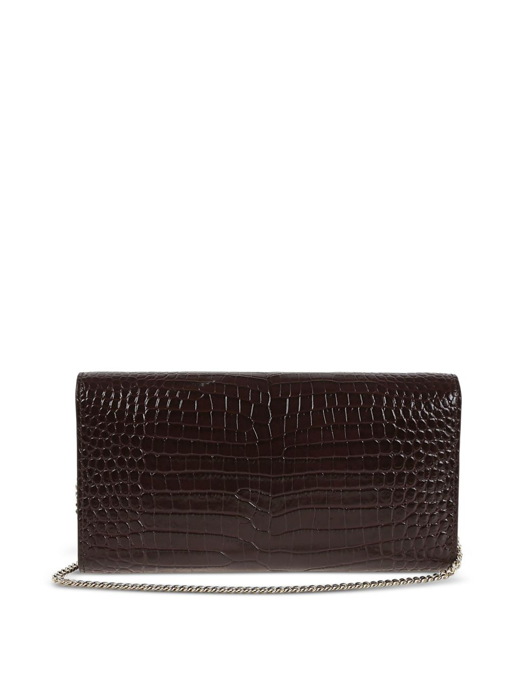 crocodile-effect clasp bag - 3