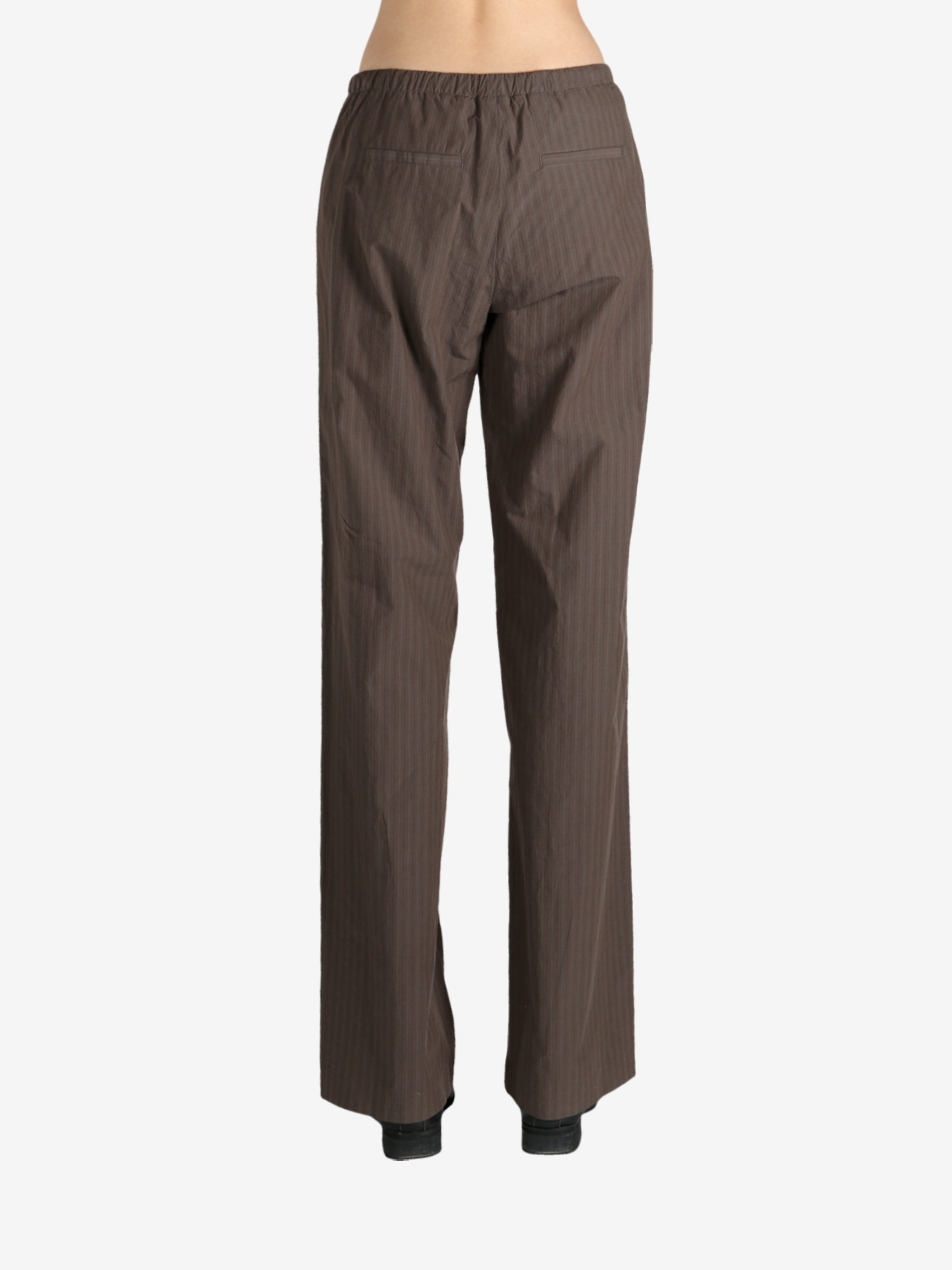 AMOMENTO - Women Stripe Banding Pants - 3