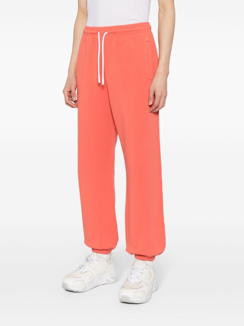 logo-embroidered cotton track pants - 3