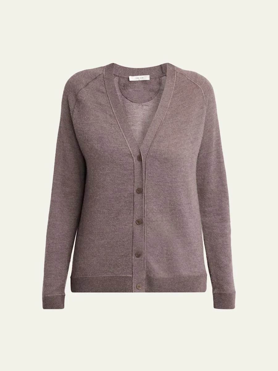 Liberty Cashmere V-Neck Cardigan - 1