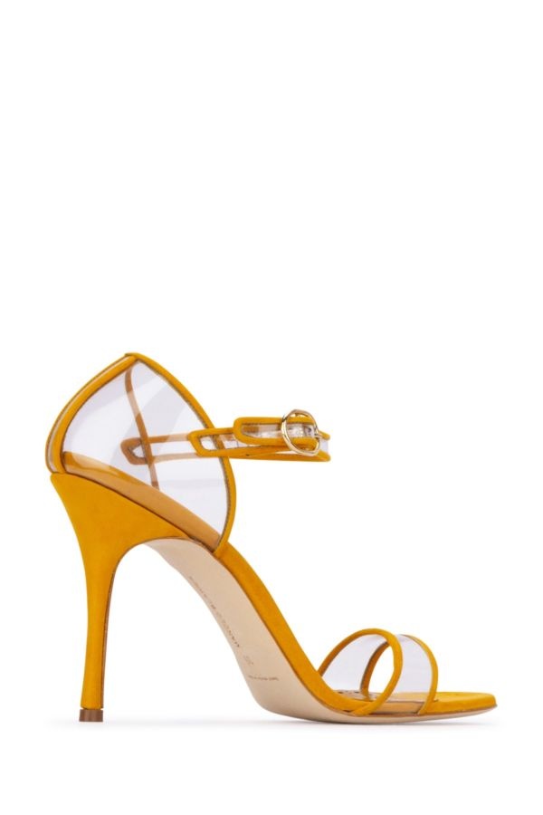 Mustard suede Fersen sandals - 3