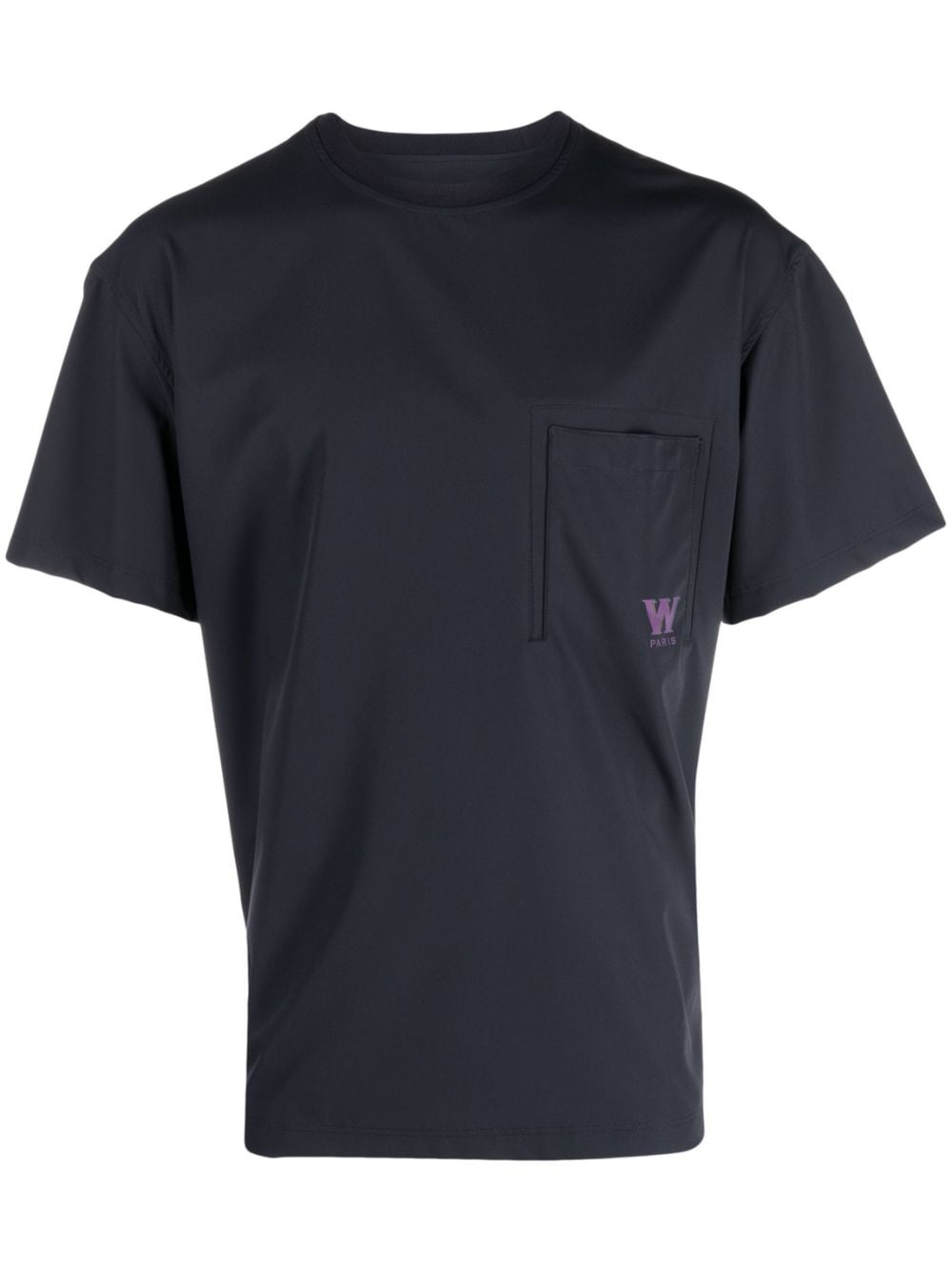 【WOOYOUNGMI】Backlogo Paris Printed Short Sleeve T-Shirt Wooyoungmi logo-print short-sleeve T-shirt | REVERSIBLE
