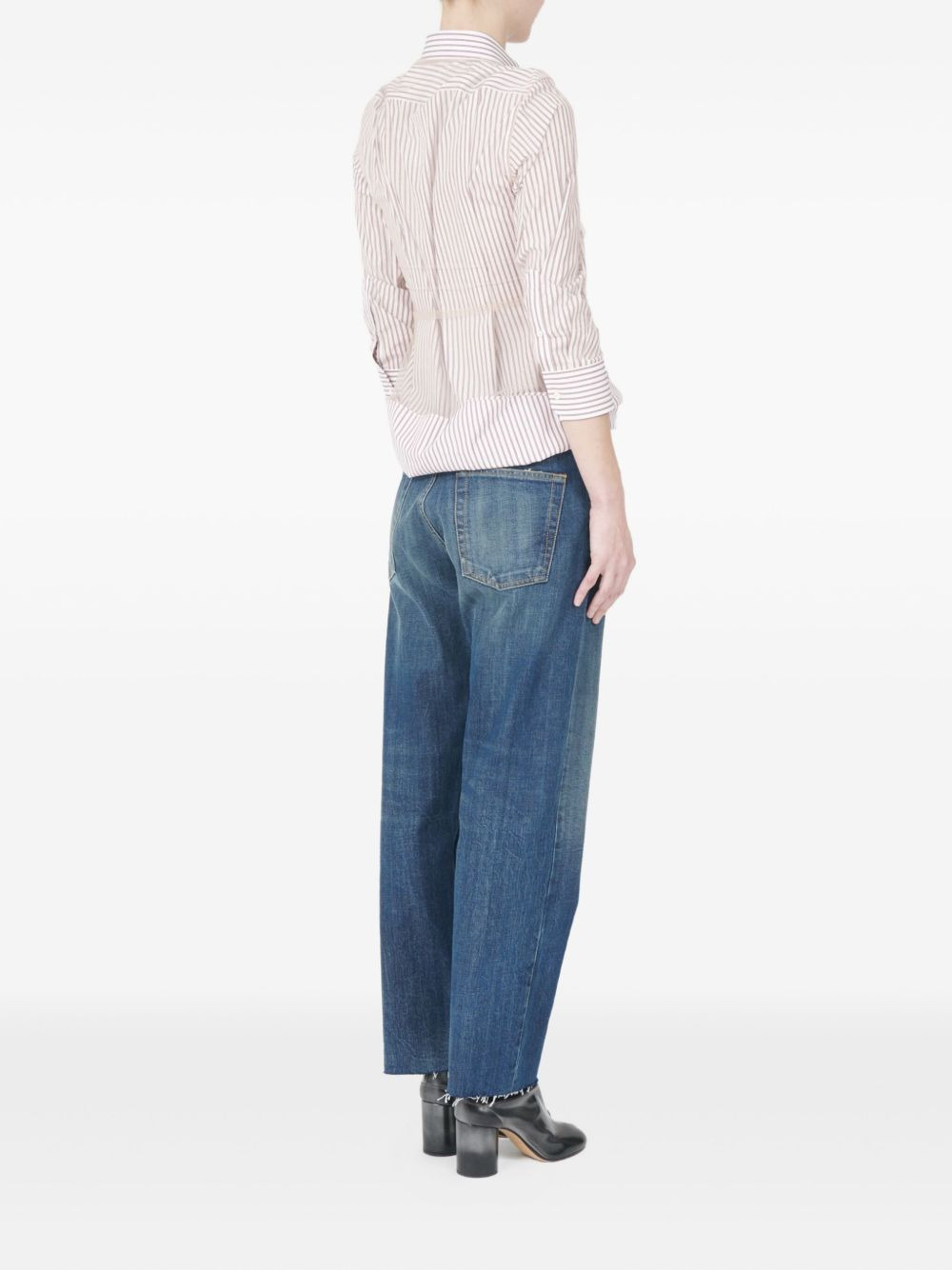 striped ruffled shirt - 4