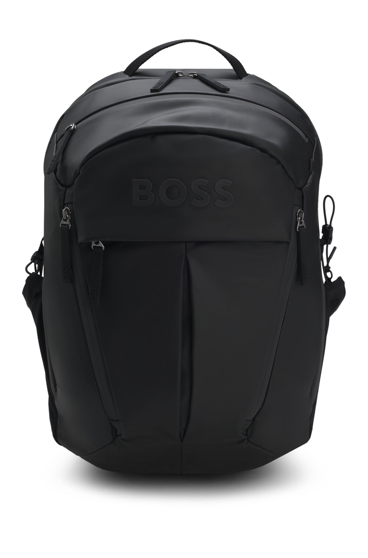 FAUX-LEATHER BACKPACK WITH LOGO DETAIL - 1