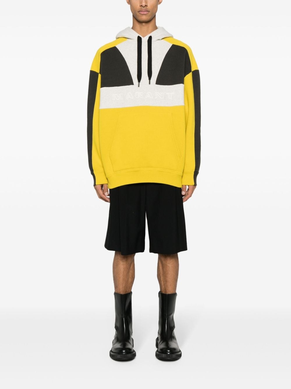 colour-block hoodie - 2