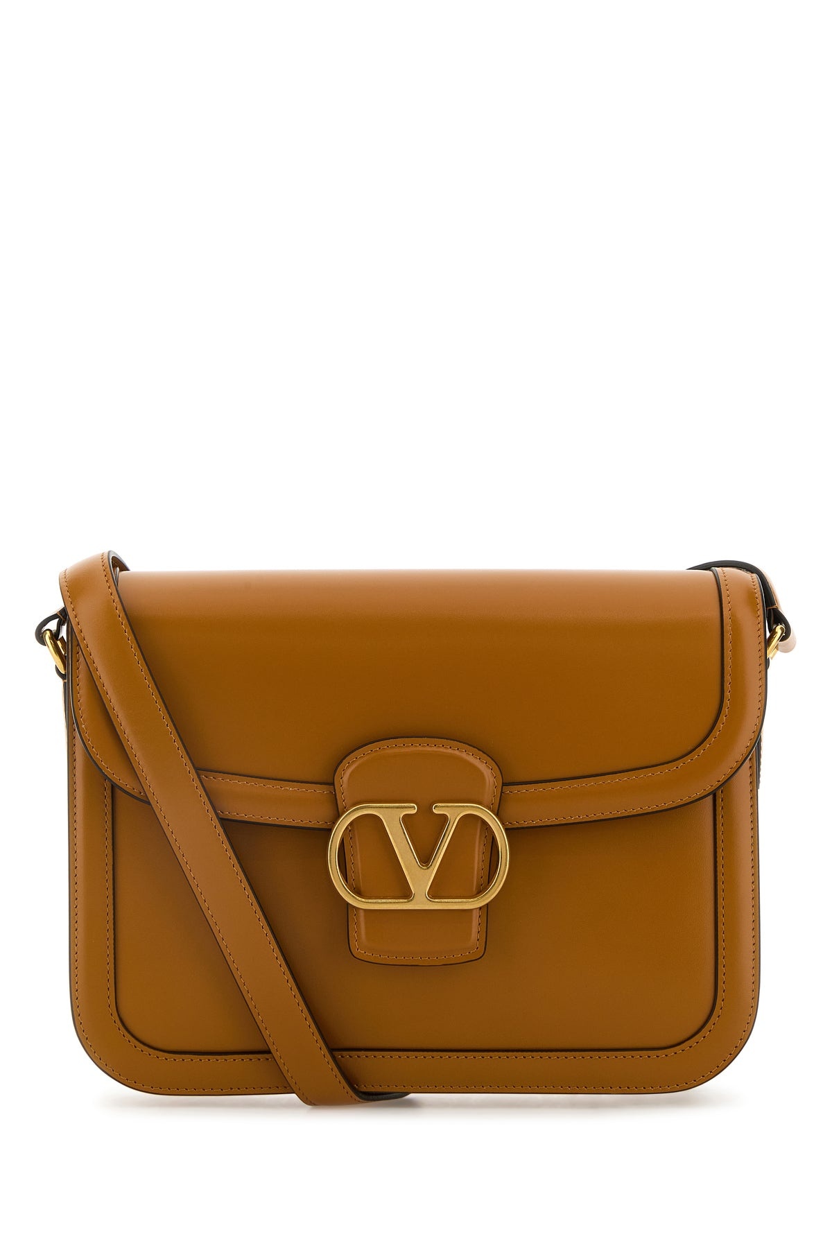 Camel leather 9TO5 shoulder bag - 1