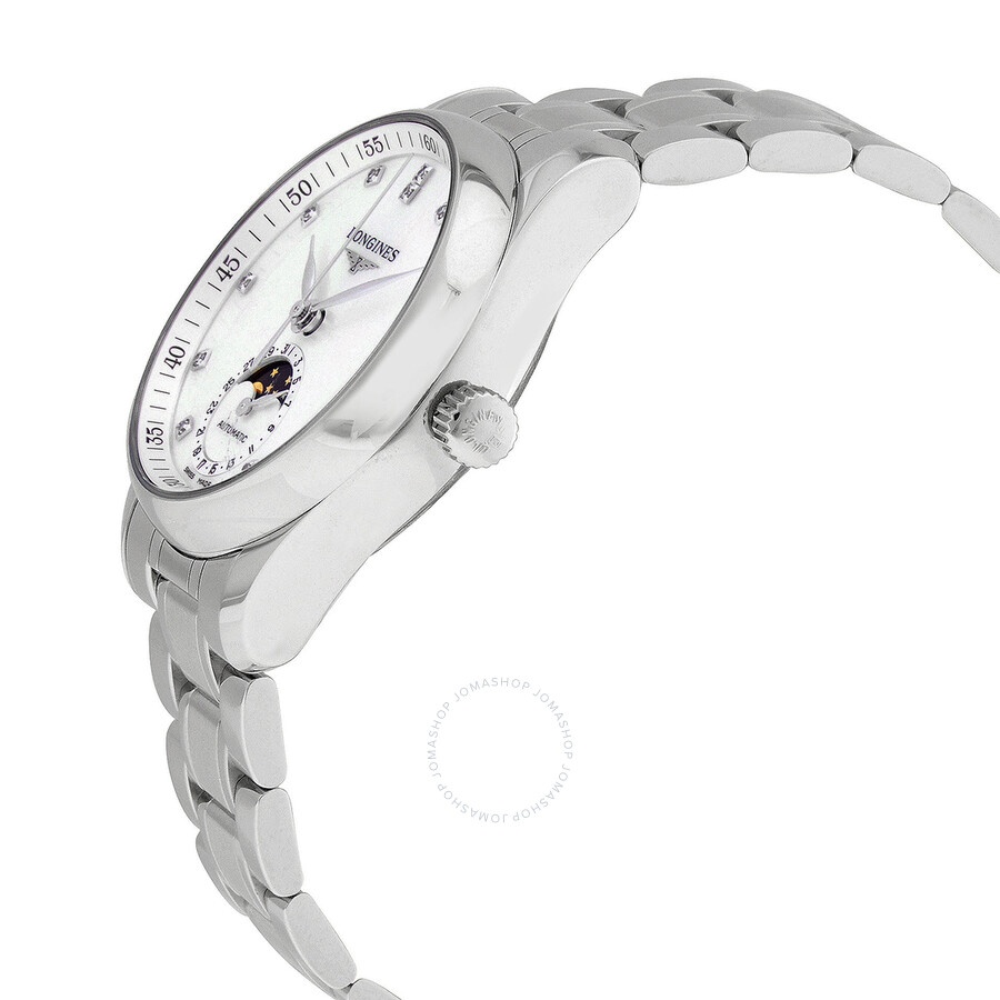 Longines Master Automatic Diamond Mother of Pearl Dial Ladies Watch L2.409.4.87.6 - 2