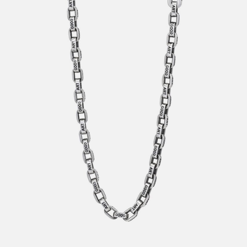 CS-PEQ-21 GOOD ART HLYWD Pequeño A Mano Necklace at 21" - Sterling Silver - 1