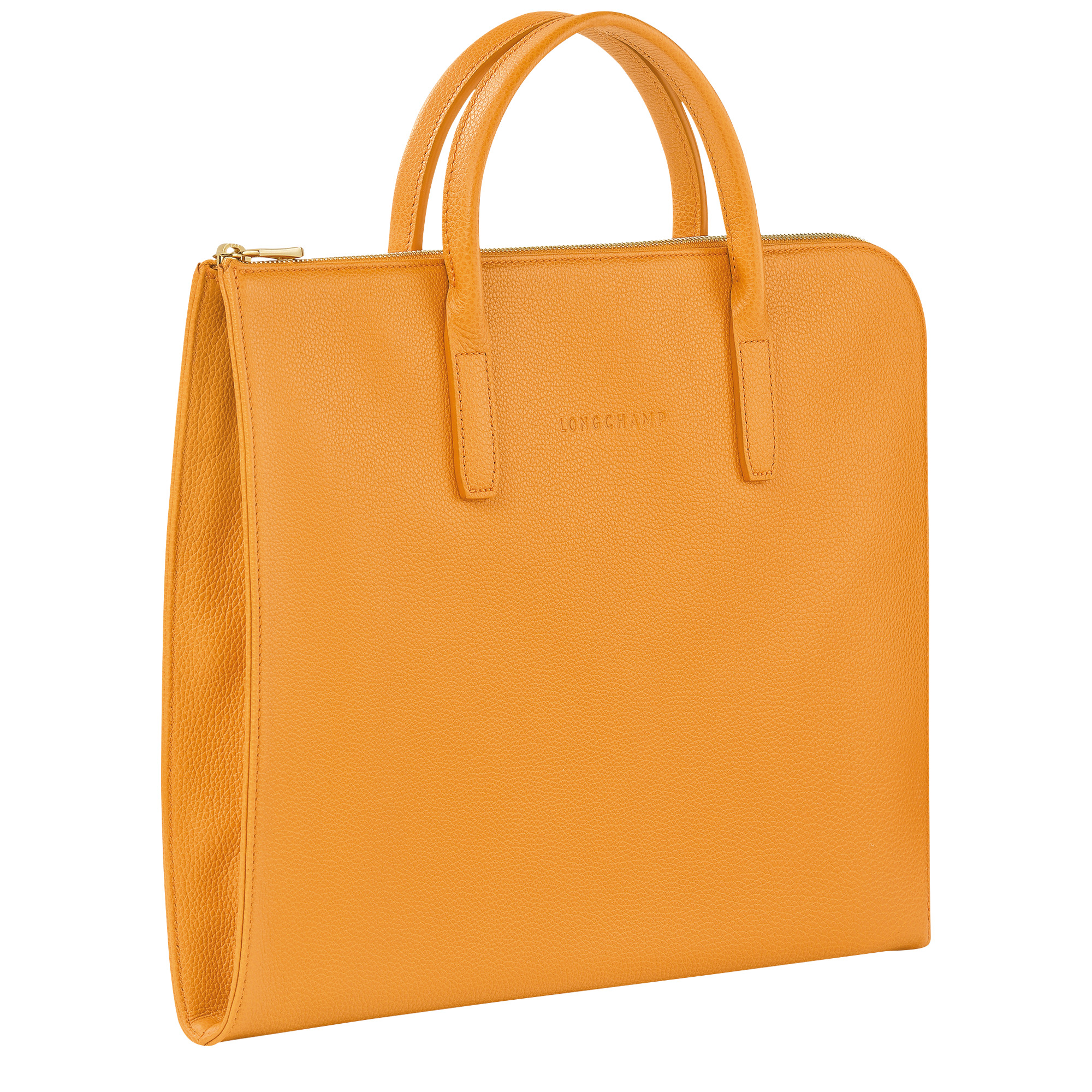 Le Foulonné S Briefcase Apricot - Leather - 3