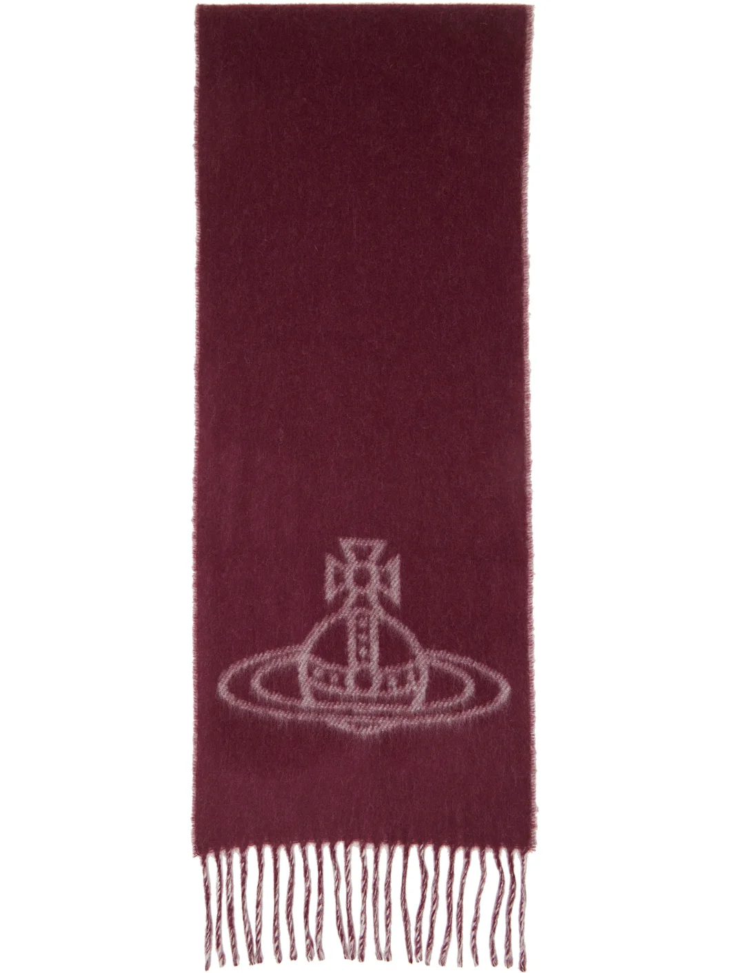 Burgundy Double Face Scarf - 1
