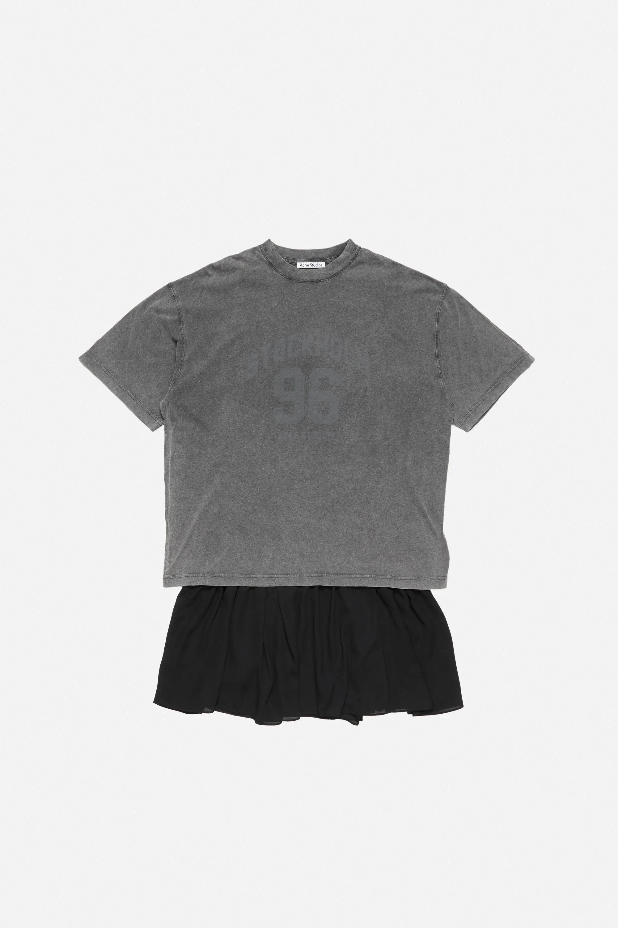 T-shirt dress - Anthracite/black - 1