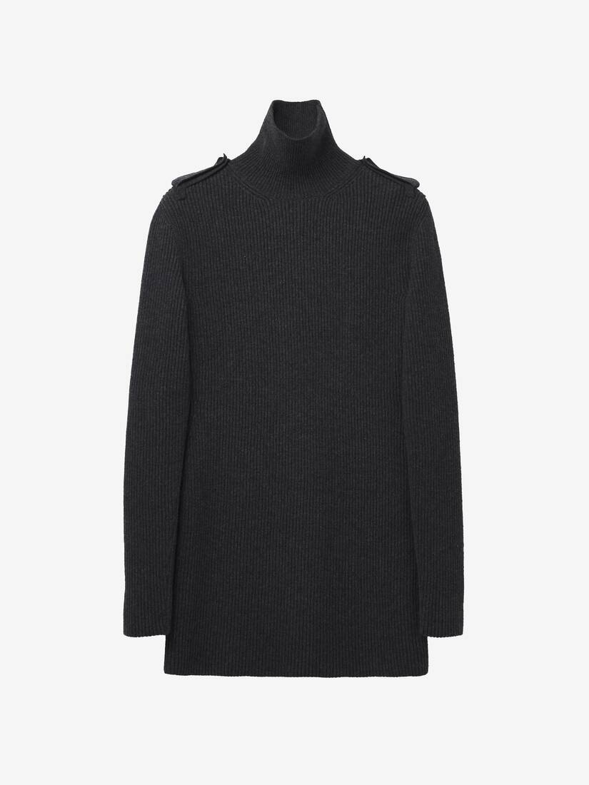 Ribbed Knit Mini Dress - 2