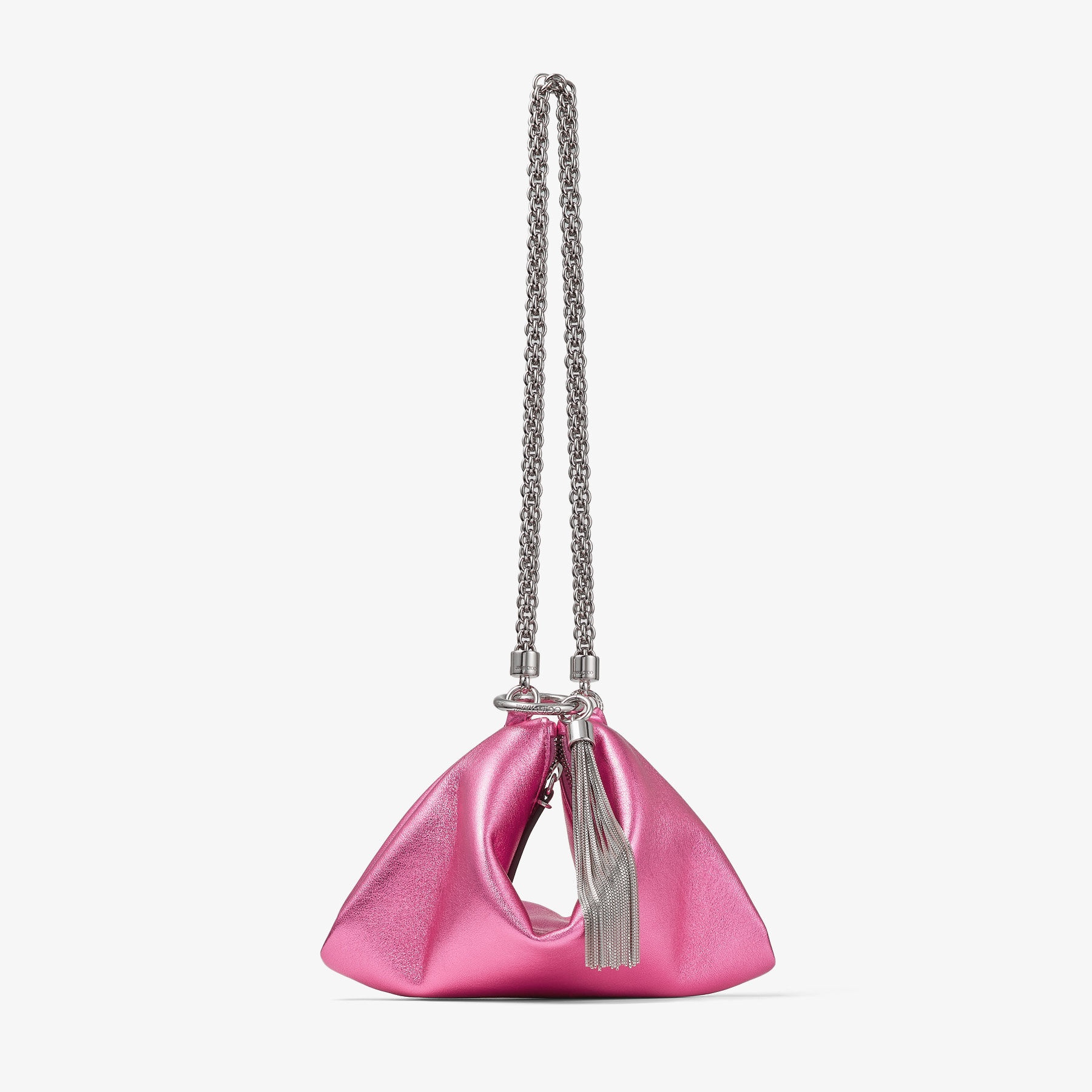 Callie Mini
Candy Pink Metallic Nappa Leather Mini Clutch Bag - 1