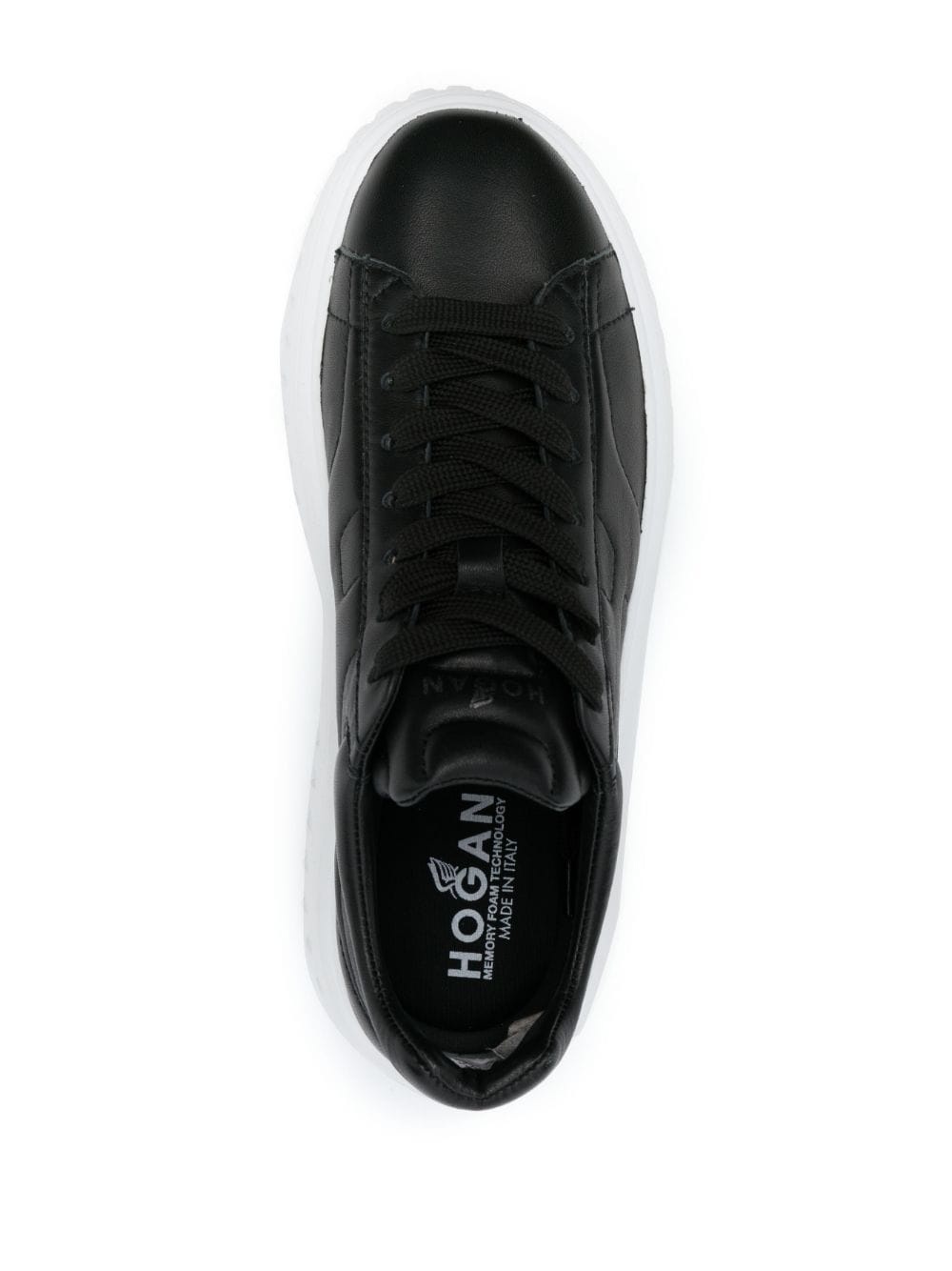 flatform lace-up sneakers - 4
