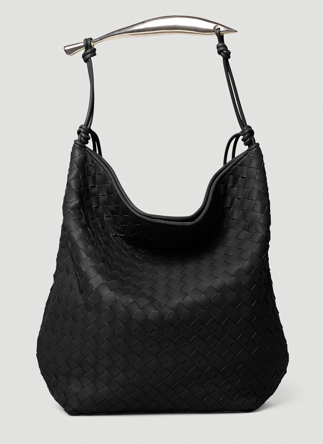 Virgule Hobo Leather Shoulder Bag