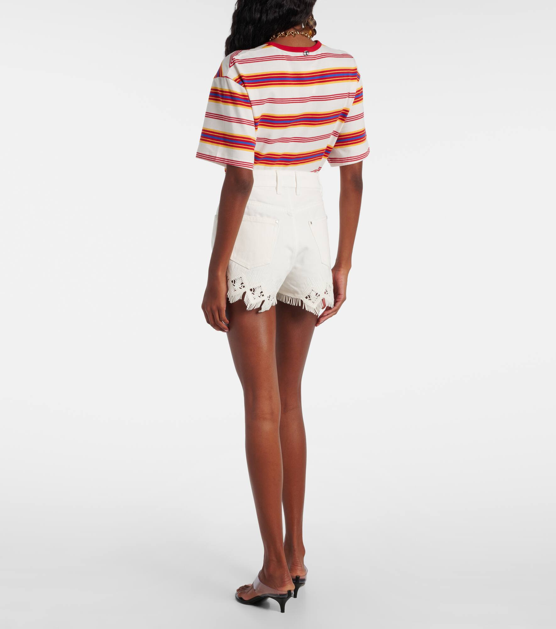 Macramé cotton shorts - 3