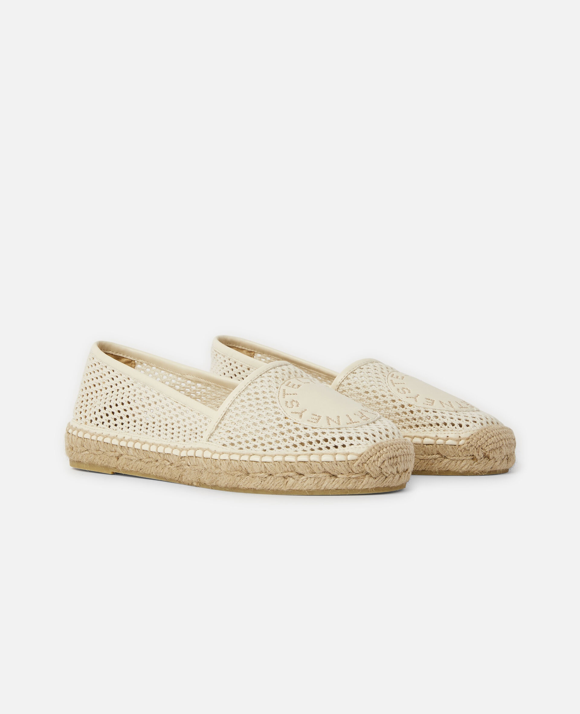 Selene Woven Mesh Logo Espadrilles - 2